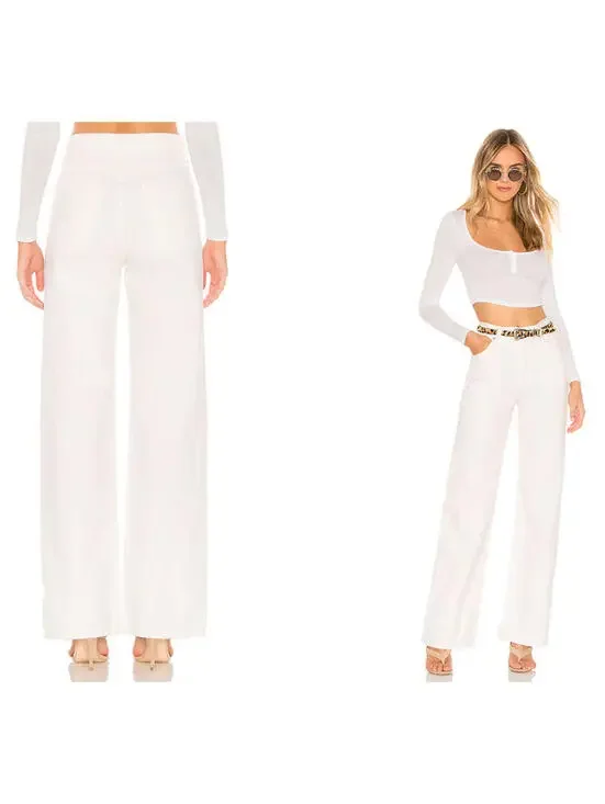 Citizens Of Humanity Annina Trouser Jeans Soft White Size 33 NWT $228msrp - Picture 5 of 14